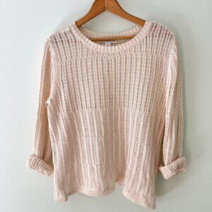 Vintage Linen/Cotton Blend Knit Sweater